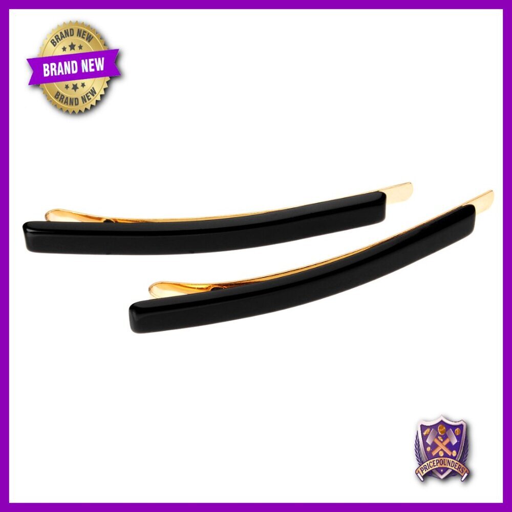 Gold Wire Bobby Pin Pair, Handmade in France, 2.75 Inches Long